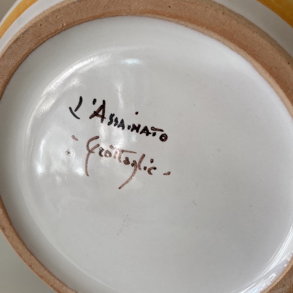 Italy Pottery Mug San Vito Puglia Large Dad Coffee Cup Fathers Day Trulia House - Picture 11 of 11